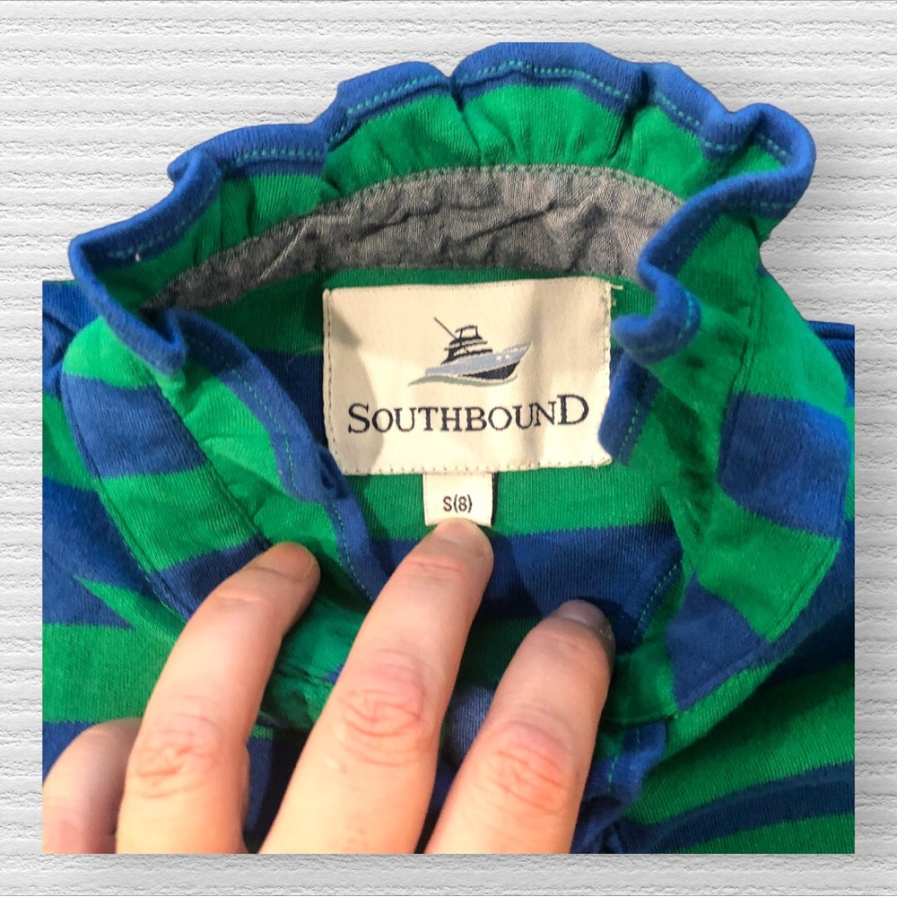 Southbound Ruffle Striped Top - Picture 2 of 5